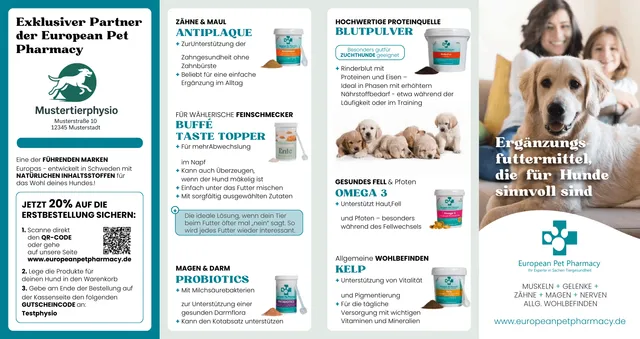 european-pet-pharmacy-service-partnerflyer-250-st-ck-personalisiert image 1