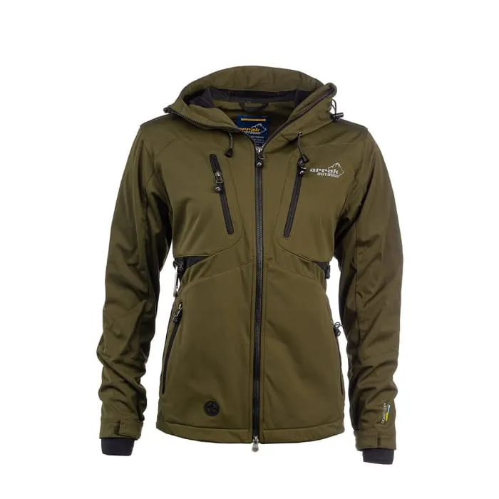 arrak-akka-softshelljacke-damen-outdoorjacke-olive image 1