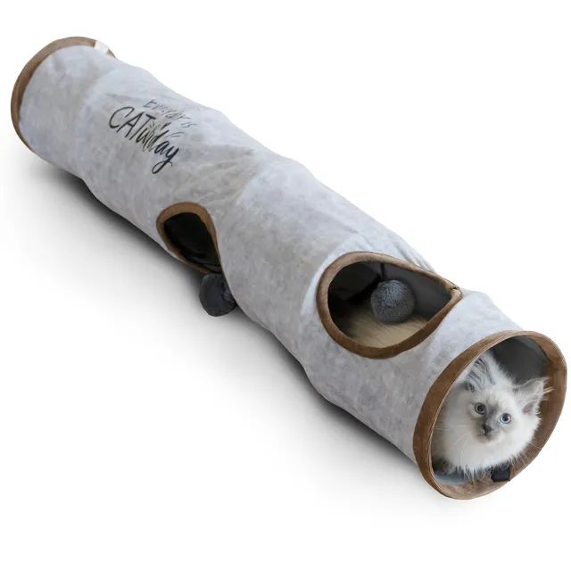 karaluna-premium-katzentunnel-spieltunnel-120-cm-grau image 1