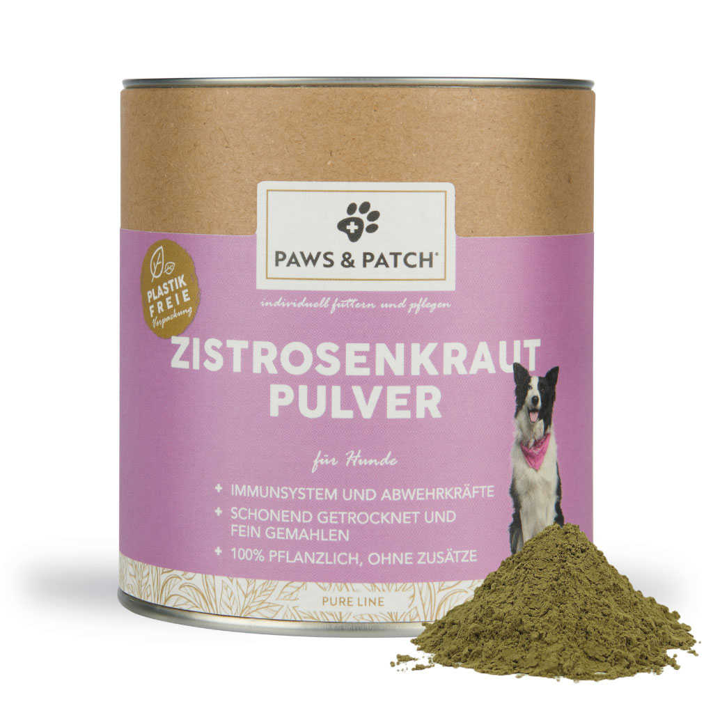paws-patch-pure-line-zistrosenkraut-pulver-f-r-hunde-getreidefrei image 2