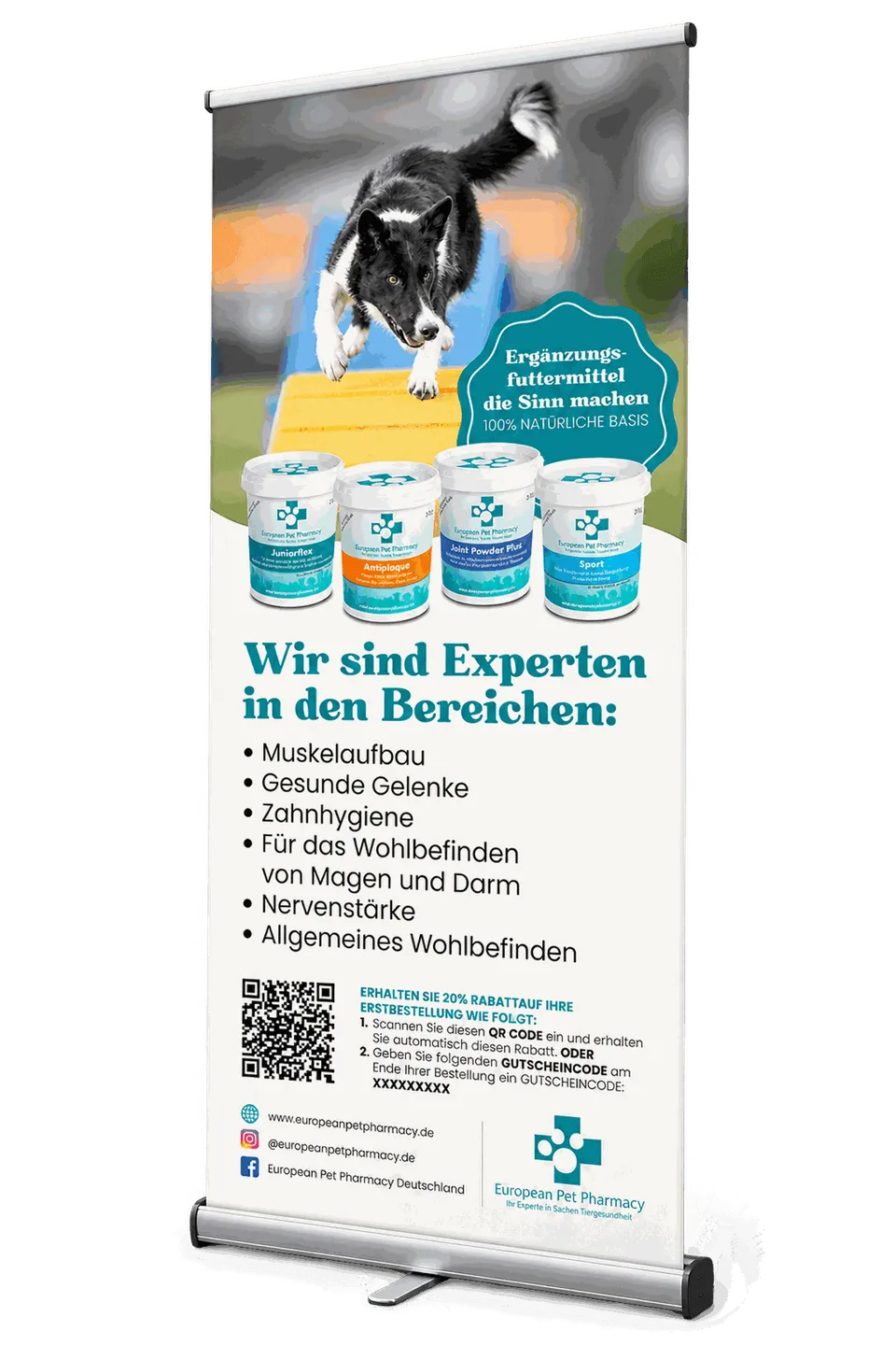 european-pet-pharmacy-service-roll-up-banner-deutsch image 1