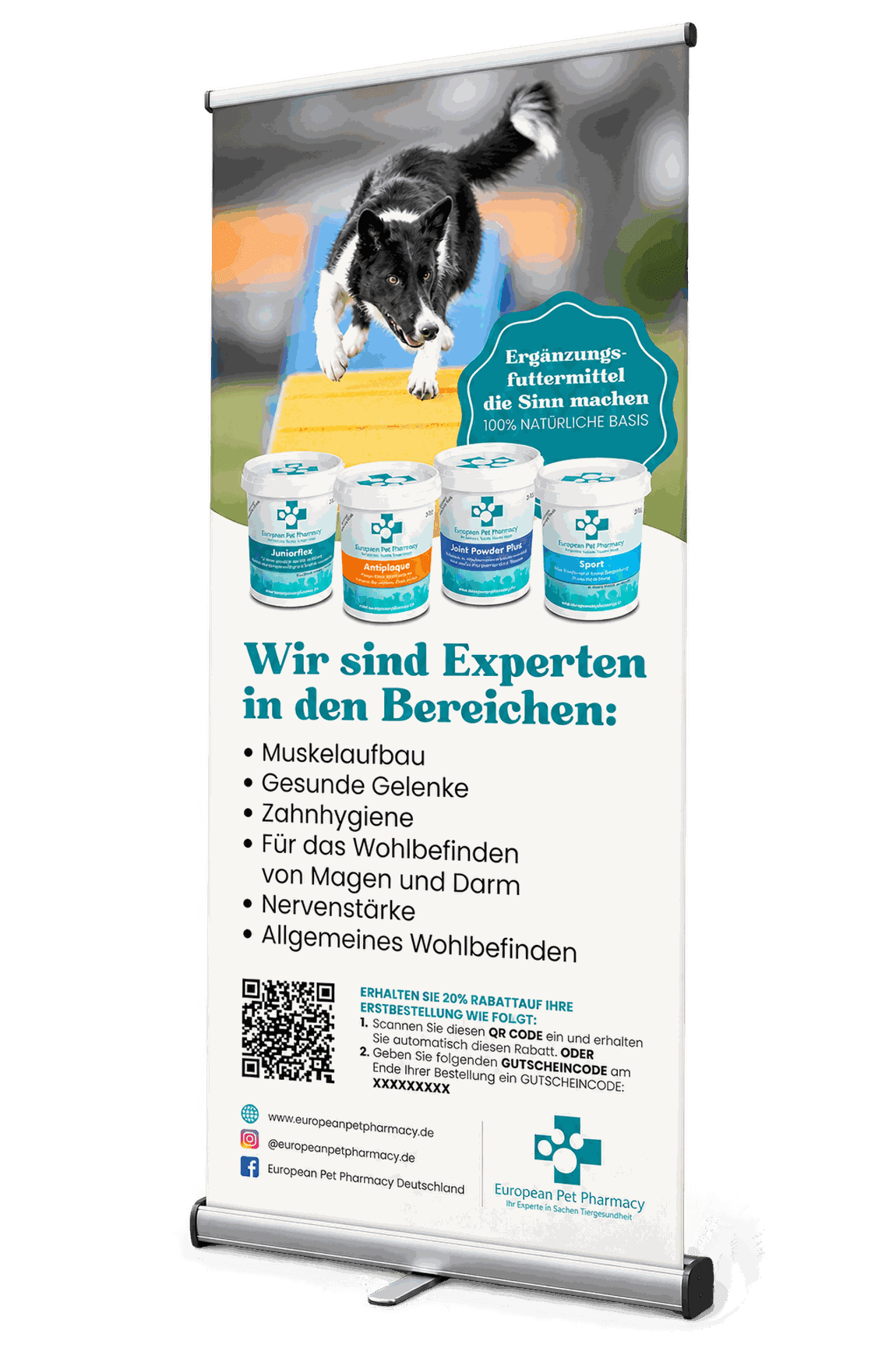 european-pet-pharmacy-service-roll-up-banner-deutsch image 1