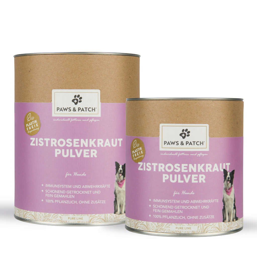 paws-patch-pure-line-zistrosenkraut-pulver-f-r-hunde-getreidefrei image 1