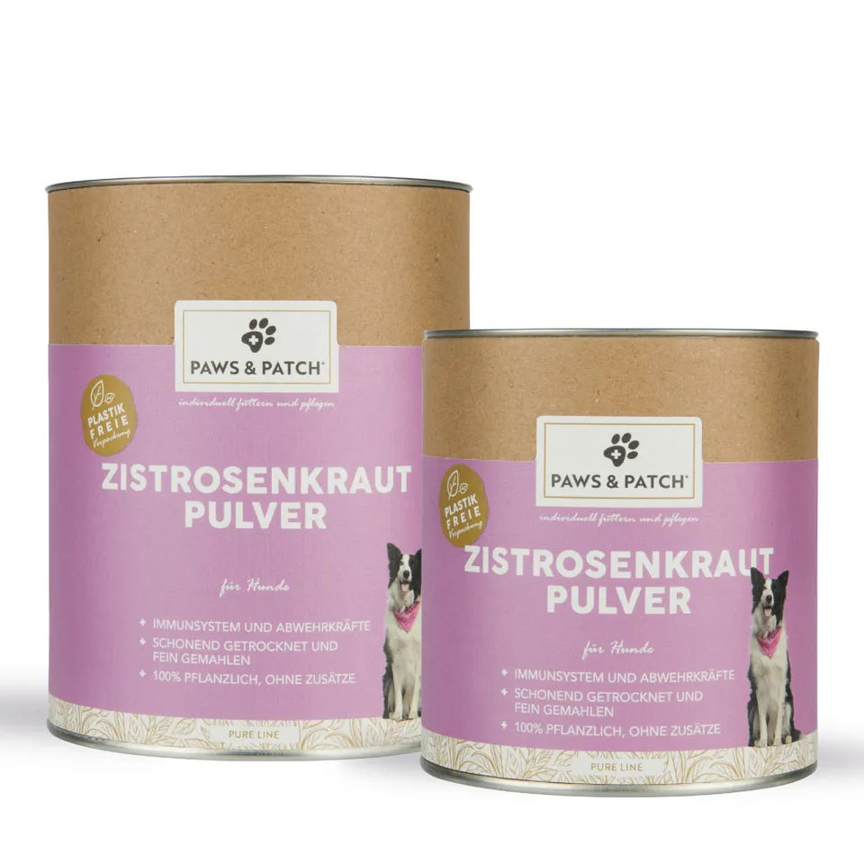 paws-patch-pure-line-zistrosenkraut-pulver-f-r-hunde-getreidefrei image 1