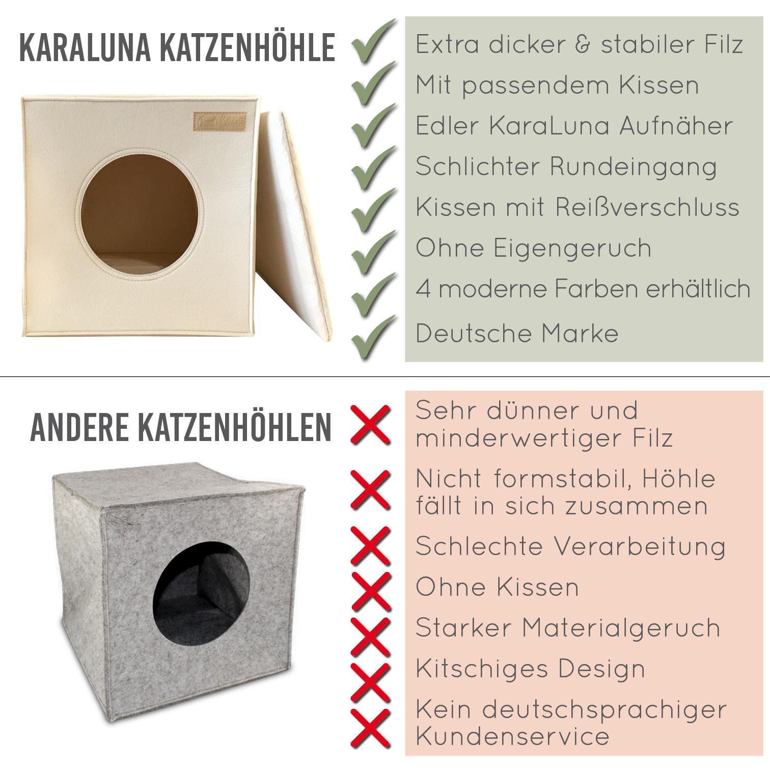 karaluna-katzenh-hle-filz-regal-33x33x37-schlafh-hle-mit-kissen image 5