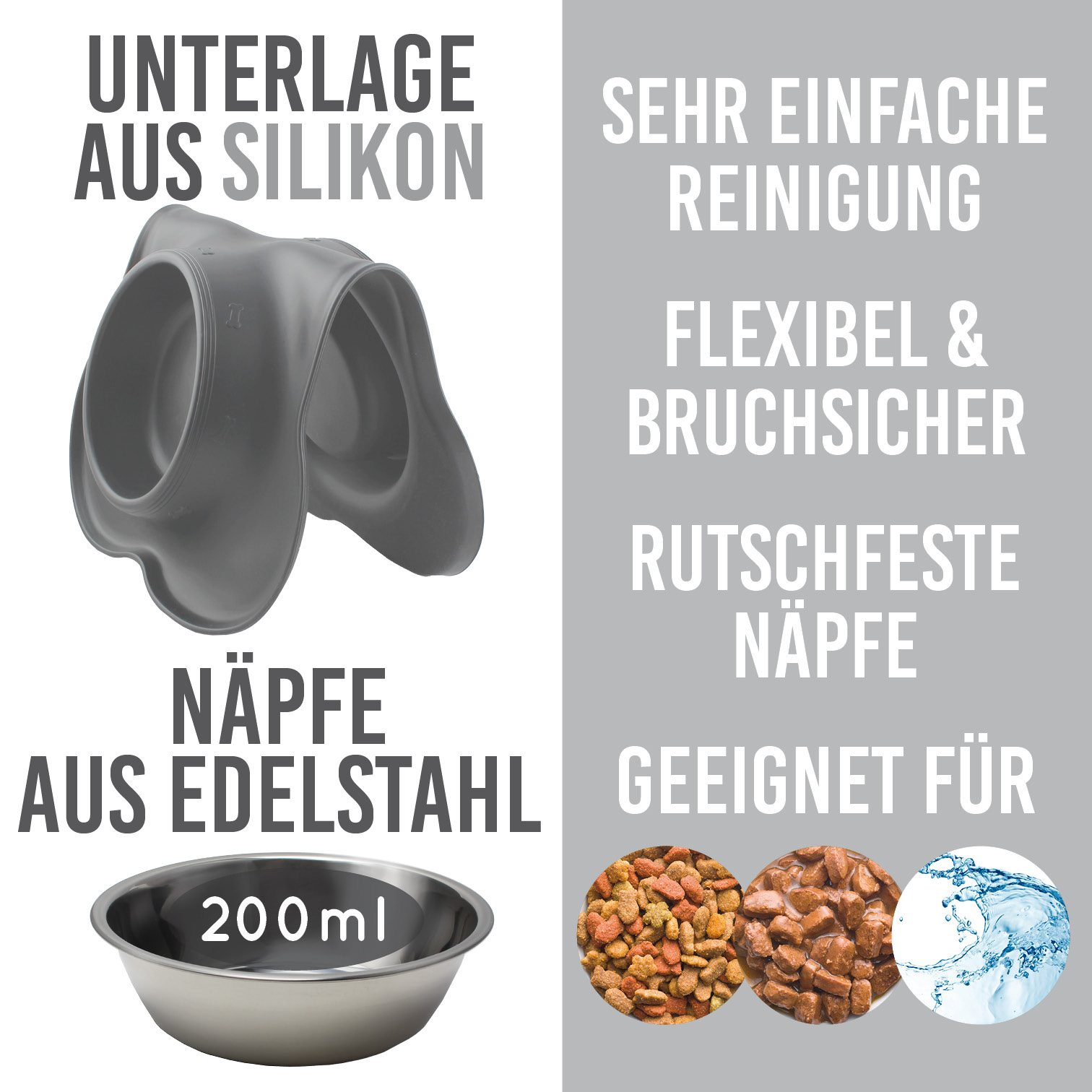 karaluna-napfset-doppelnapf-hundenapf-mit-matte-400-ml-edelstahl image 6
