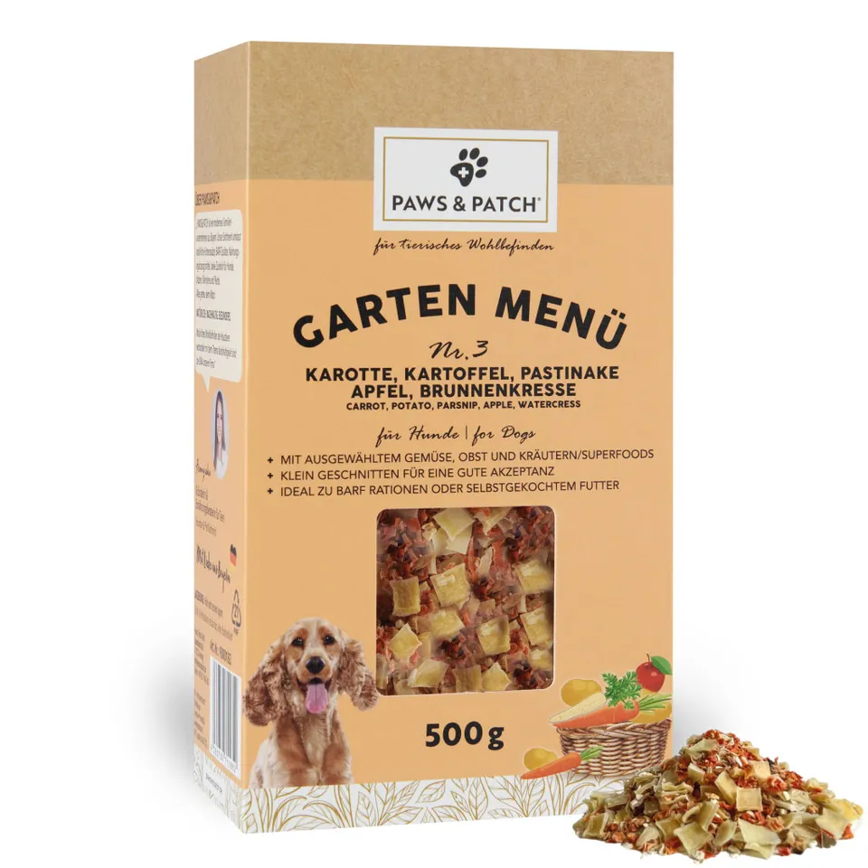 paws-patch-garten-men-s-nr-3-hundeflocken-karotte-apfel image 1